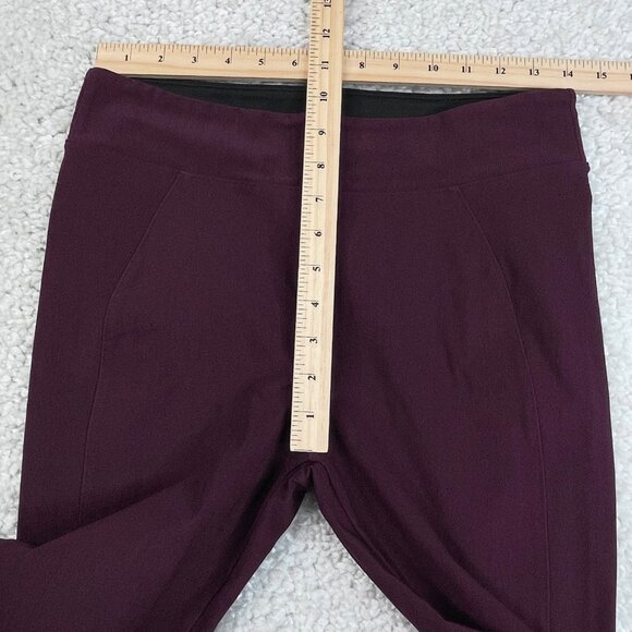 Spanx Micro Ribbed Knit Control Top Skimmer Legging Burgundy Wine - Picture 9 of 10